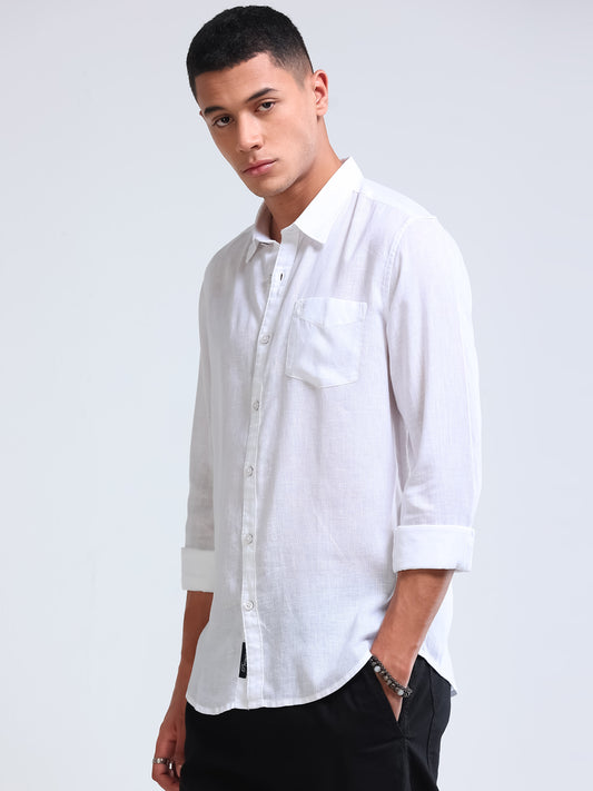 Premium Lyocell White Shirt
