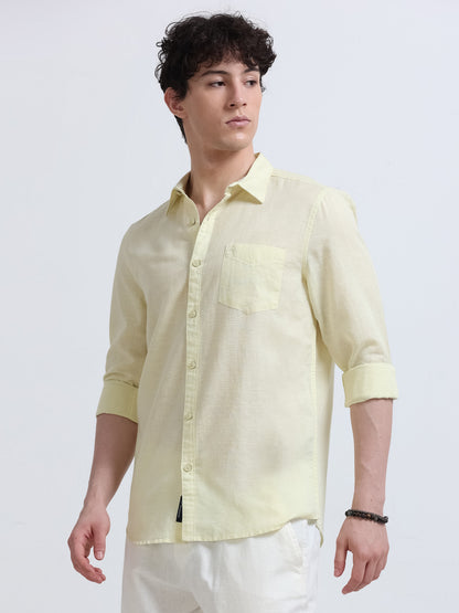 yellow shirt
