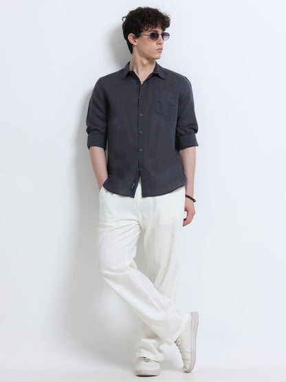 grey shirt