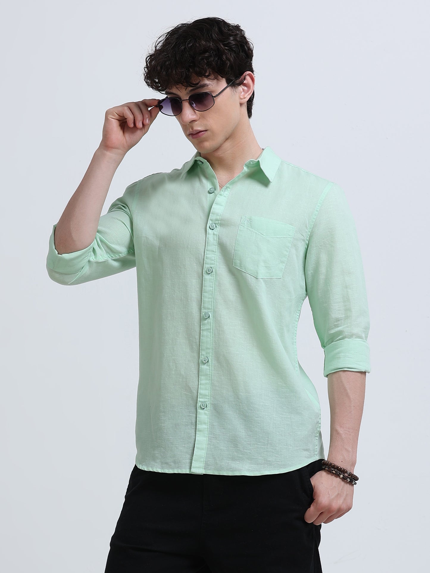 green shirt