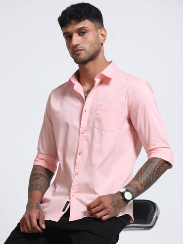 Blushpink Popline Streach Shirt