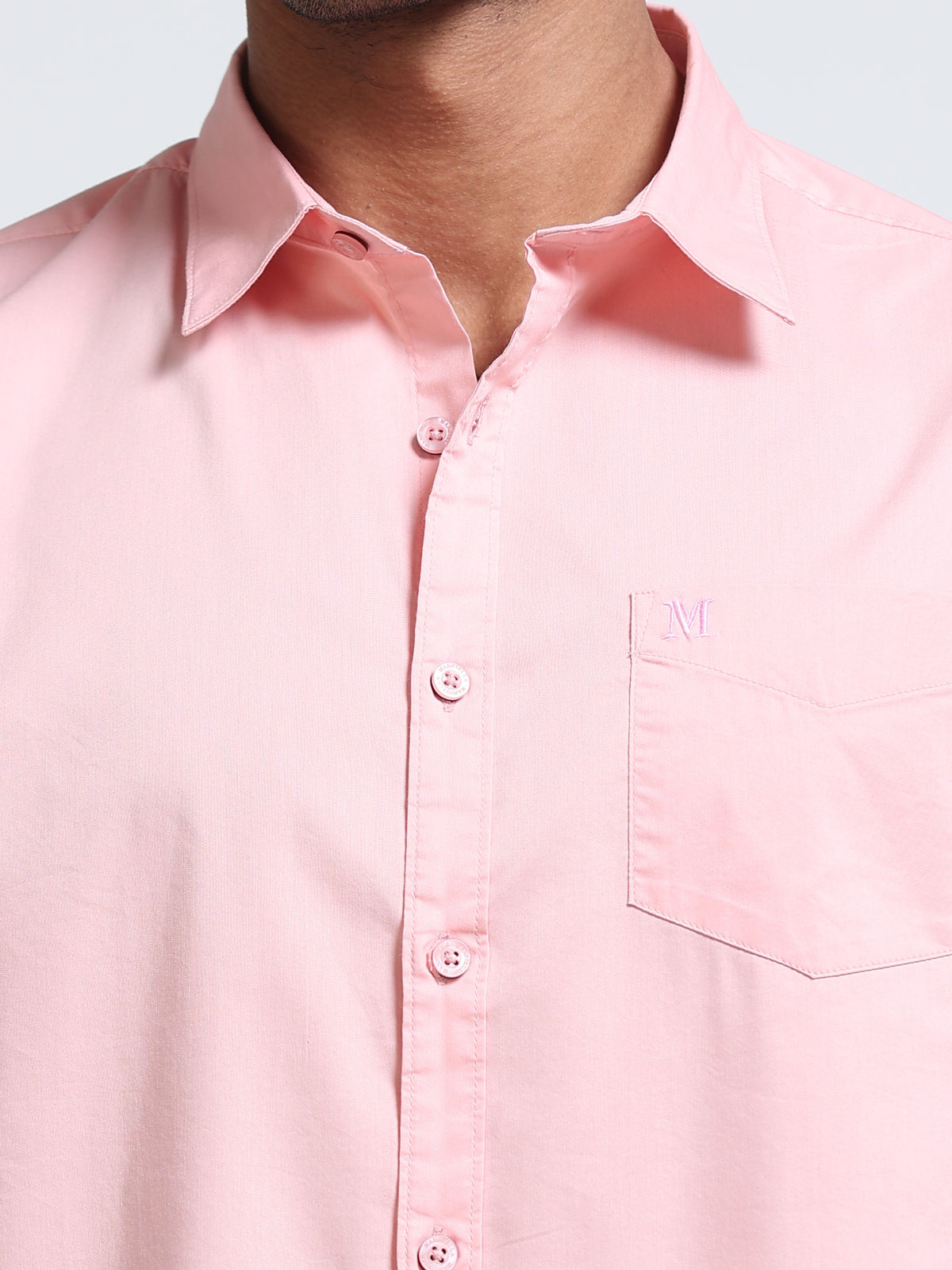 Blushpink Popline Streach Shirt