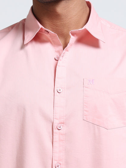 Blushpink Popline Streach Shirt