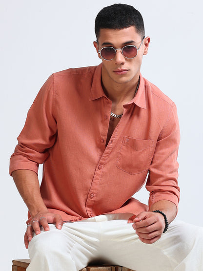 Premium Lyocell Crimson Shirt