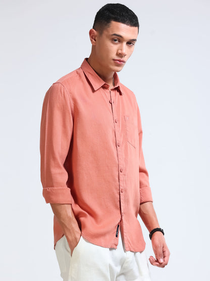 Premium Lyocell Crimson Shirt