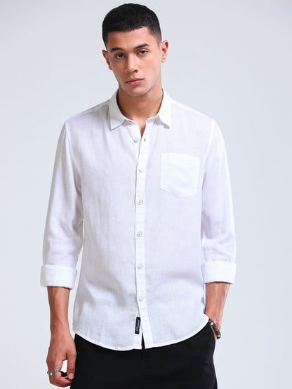 Premium Lyocell White Shirt