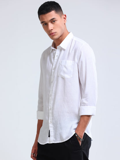 Premium Lyocell White Shirt
