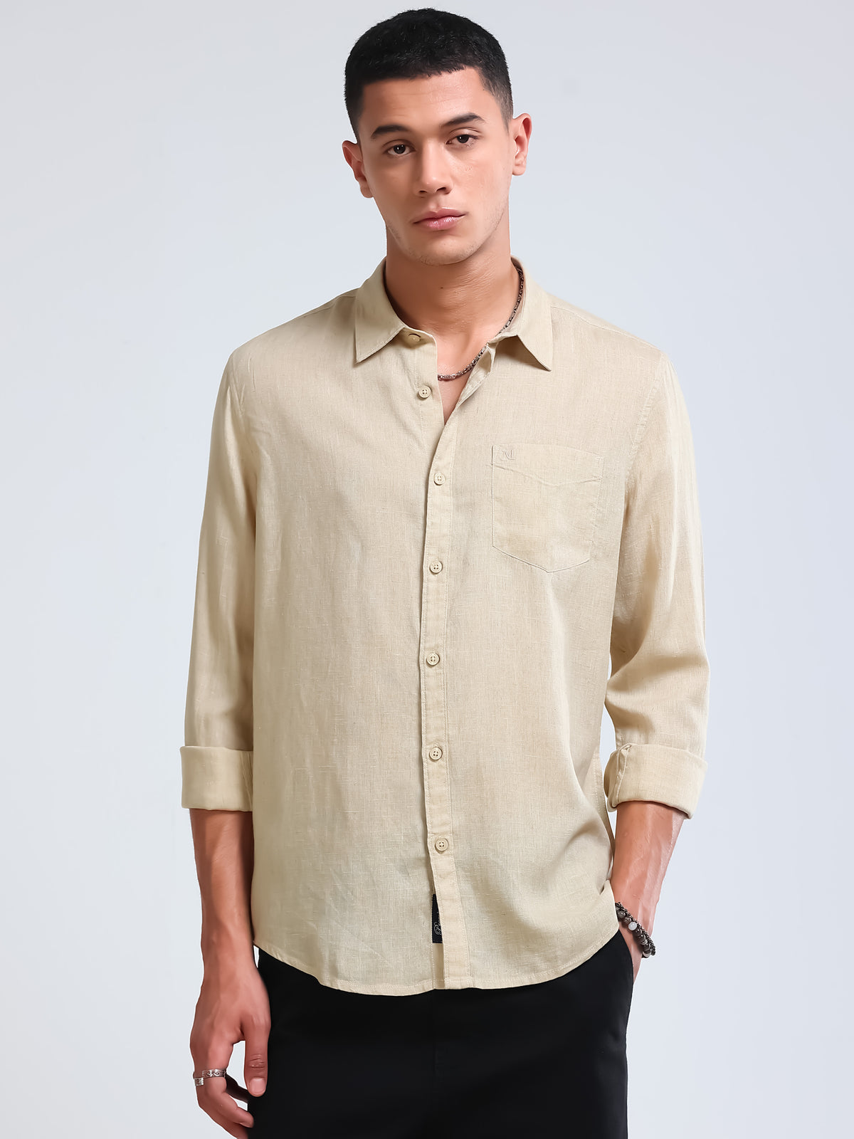 Premium Lyocell Beige Shirt
