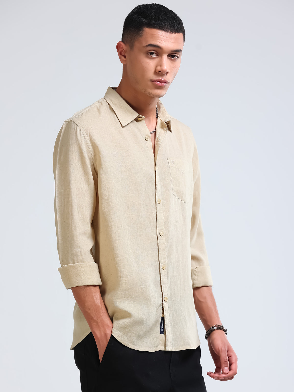 Premium Lyocell Beige Shirt