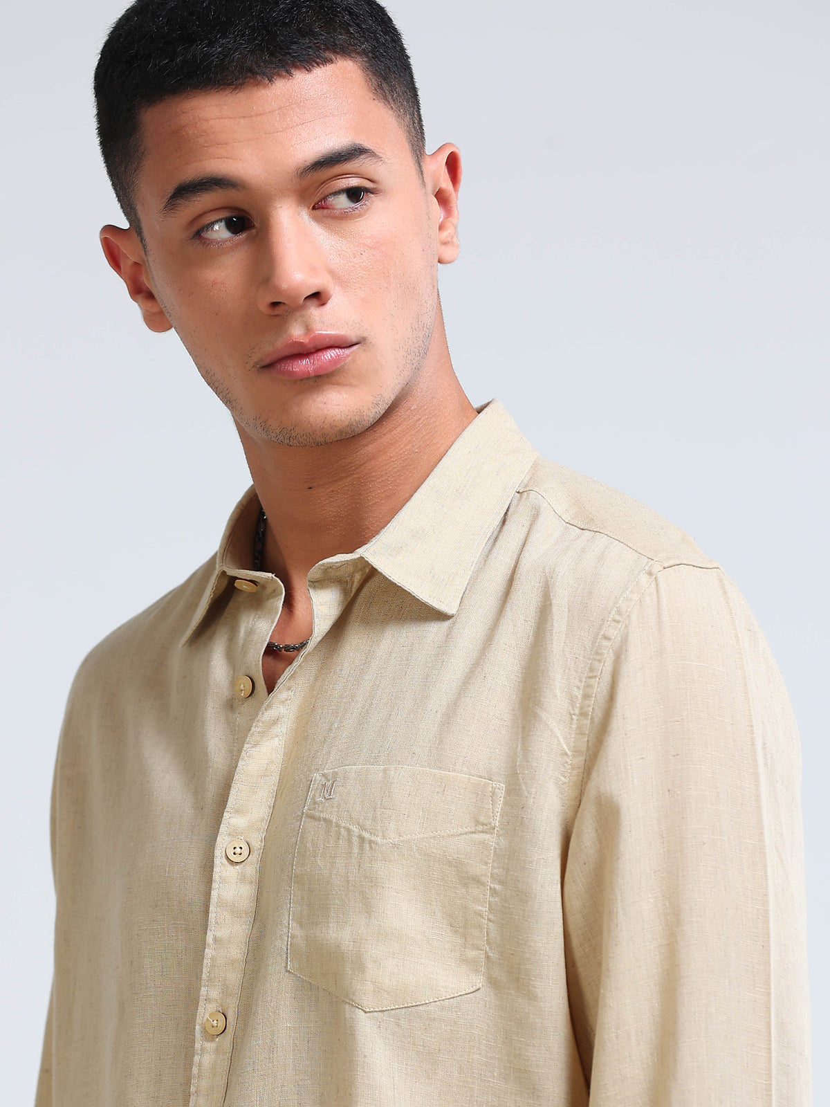 Premium Lyocell Beige Shirt