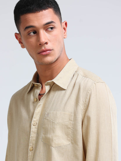 Premium Lyocell Beige Shirt
